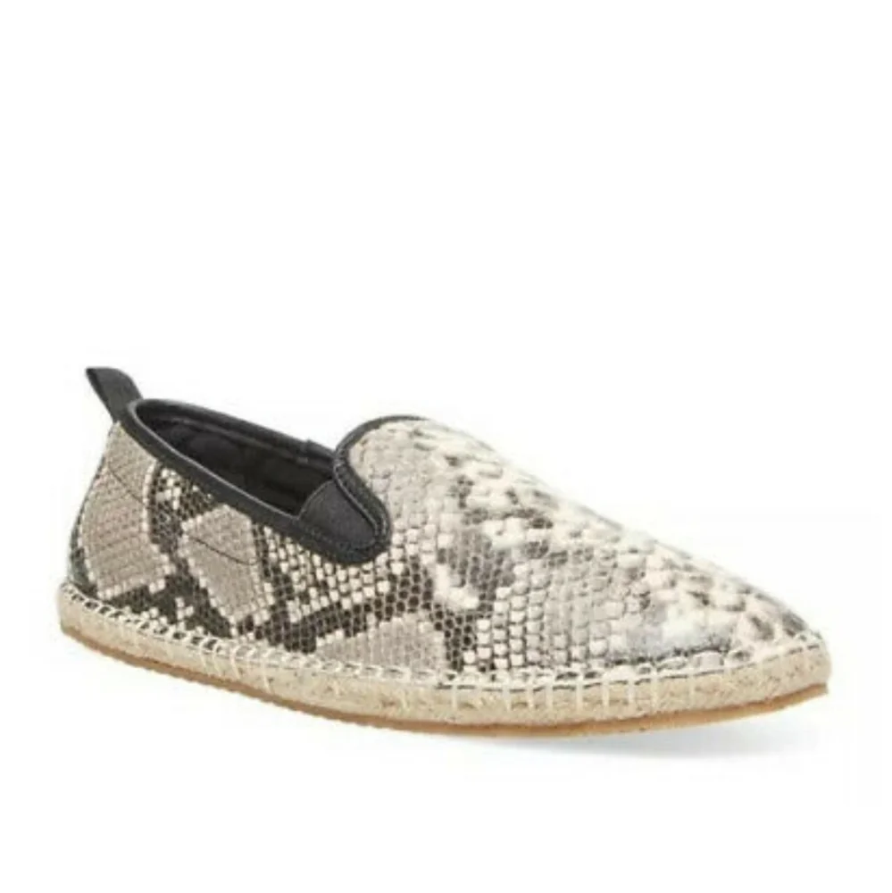 Steve Madden Caliente Natural Snake Espadrilles Snakeskin Print